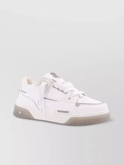 REPRESENT LEATHER LOW-TOP SNEAKERS