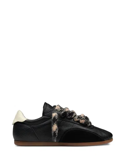 Represent Low-pro Leather Sneakers In Black
