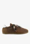 Represent Low-pro Nubuck Patterned-laces Sneakers In Brown