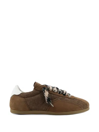 REPRESENT LOW-PRO NUBUCK PATTERNED-LACES SNEAKERS
