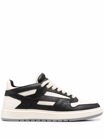 REPRESENT REPTOR LOW SNEAKERS,M12043 093 037 BLACK VINTAGE WHITE