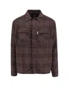 Represent Flannel Shirt Poches Poitrine Broderie Manches Longues