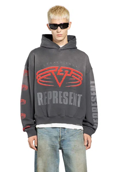 REPRESENT MAN BLACK KNITWEAR