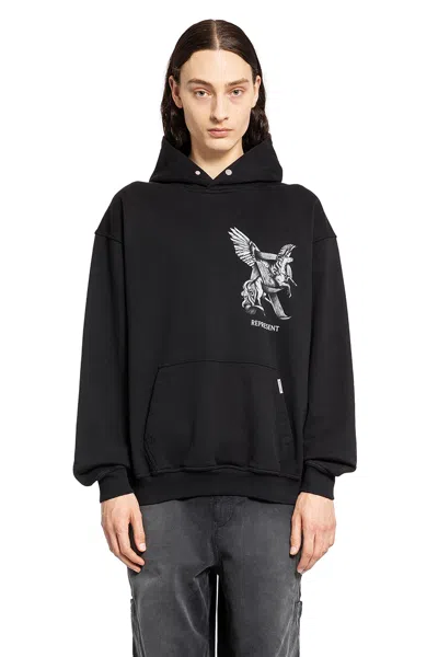 Represent Man Black Sweatshirts