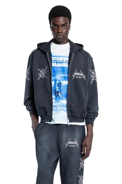 Represent Man Black Sweatshirts