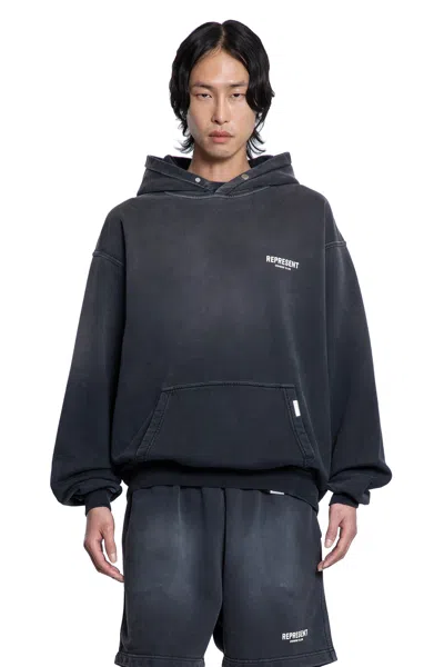 Represent Man Black Sweatshirts In Blue