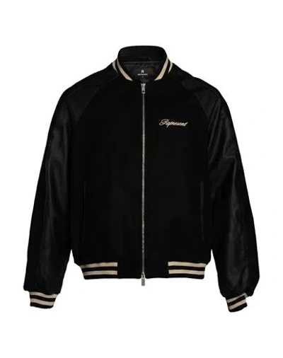 Represent Man Jacket Black Size M Wool, Polyamide