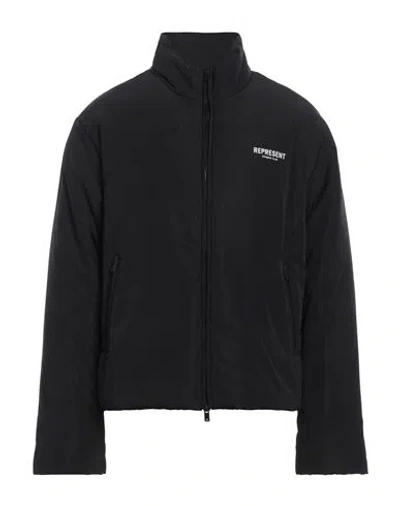 Represent Man Jacket Black Size Xxl Polyester, Nylon
