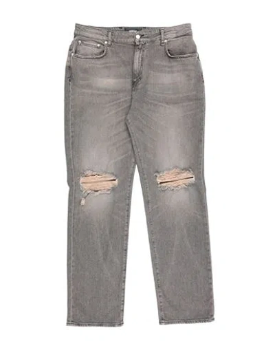 Represent Man Jeans Lead Size 31 Cotton, Elastane In Grey