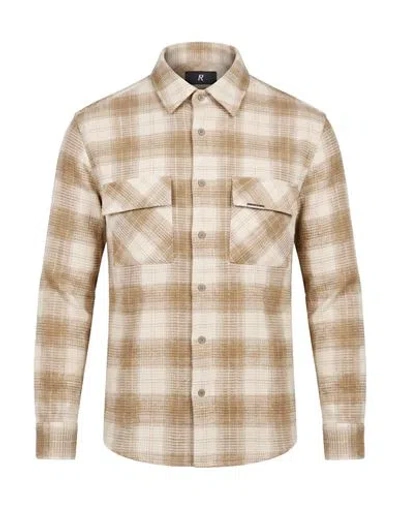 Represent Man Shirt Light Brown Size S Cotton