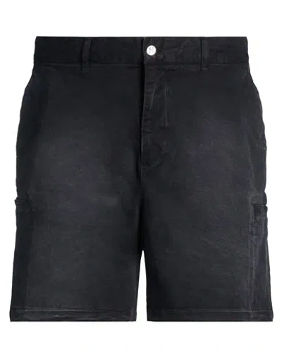 Represent Man Shorts & Bermuda Shorts Black Size S Cotton, Elastane In Blue