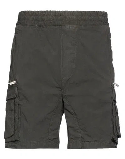 Represent Man Shorts & Bermuda Shorts Black Size S Cotton, Elastane