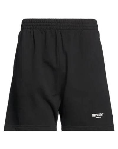 Represent Man Shorts & Bermuda Shorts Black Size Xl Cotton