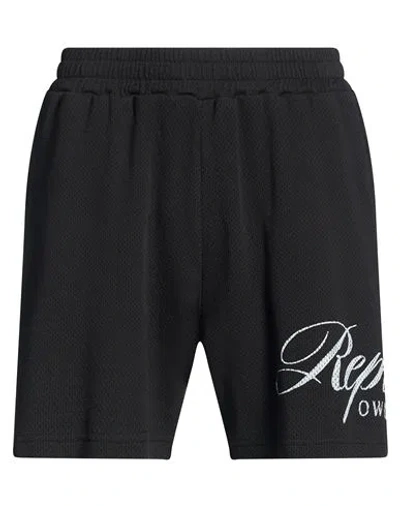 Represent Man Shorts & Bermuda Shorts Black Size Xs Cotton