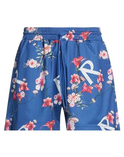 Represent Man Shorts & Bermuda Shorts Blue Size Xl Polyester