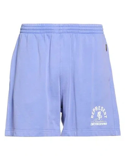Represent Man Shorts & Bermuda Shorts Light Blue Size Xl Cotton