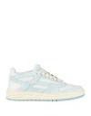 Represent Man Sneakers Sky Blue Size 13 Leather In Blue