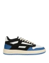 Represent Man Sneakers White Size 9 Leather In Blue