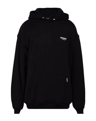Represent Man Sweatshirt Black Size L Cotton