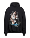 Represent Man Sweatshirt Black Size L Cotton, Elastane In Black