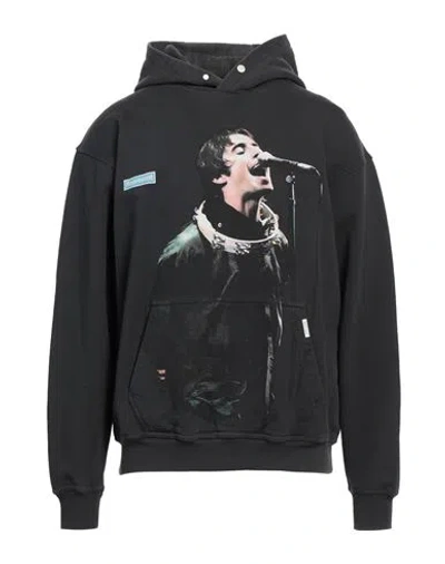 Represent Man Sweatshirt Black Size M Cotton, Elastane