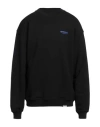 Represent Man Sweatshirt Black Size L Cotton, Elastane