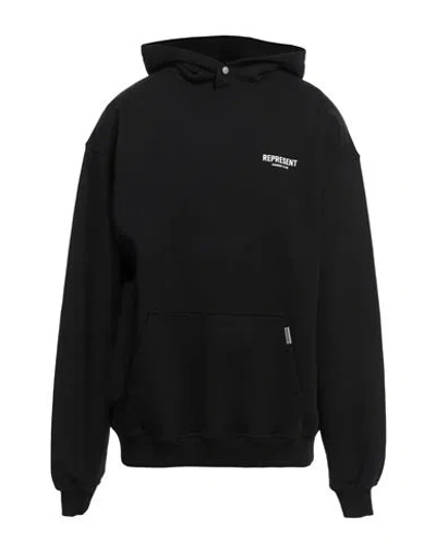Represent Man Sweatshirt Black Size M Cotton