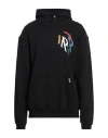 Represent Man Sweatshirt Black Size Xl Cotton, Elastane In Black