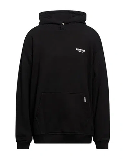 Represent Man Sweatshirt Black Size Xxl Cotton In Nude