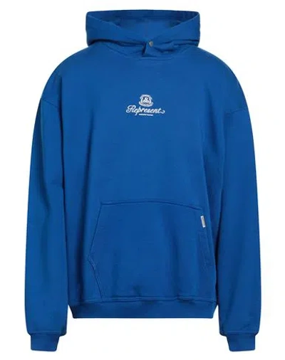 Represent Man Sweatshirt Blue Size Xl Cotton