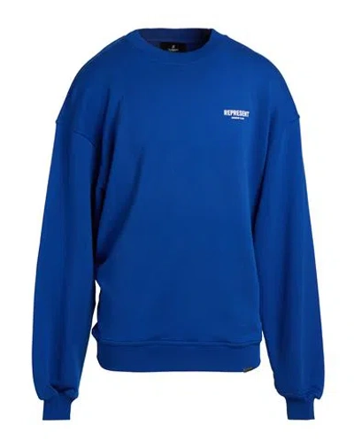 Represent Man Sweatshirt Blue Size Xs Cotton, Elastane