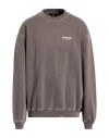 Represent Man Sweatshirt Brown Size L Cotton In Brown