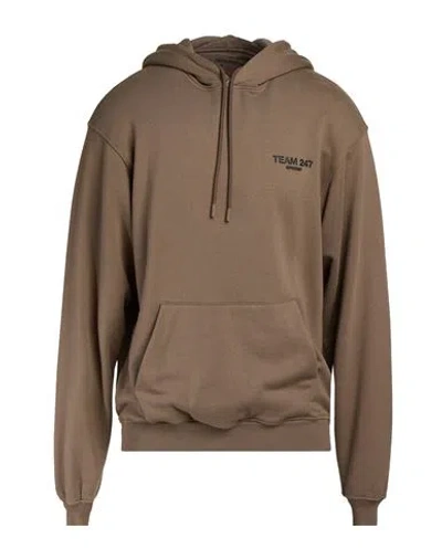 Represent Man Sweatshirt Military Green Size S Cotton In Brown
