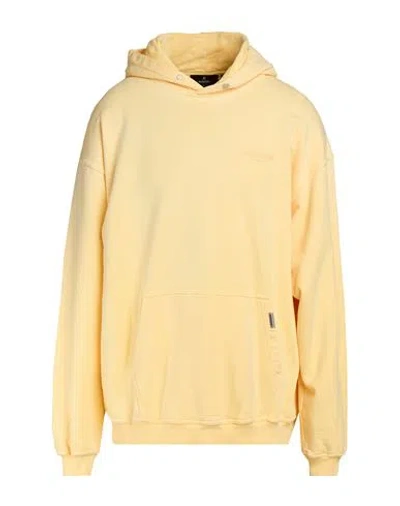Represent Man Sweatshirt Pastel Yellow Size Xl Cotton In Pattern