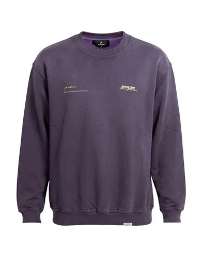 Represent Man Sweatshirt Purple Size S Cotton