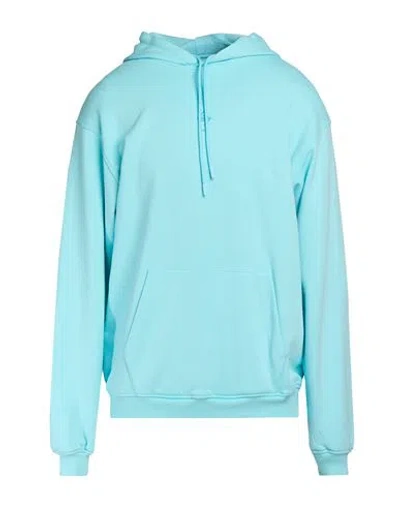Represent Man Sweatshirt Sky Blue Size Xs Cotton