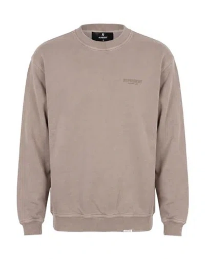 Represent Man Sweatshirt Taupe Size S Cotton In Gray