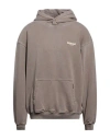 Represent Man Sweatshirt Taupe Size Xl Cotton In Gray