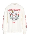 Represent Man T-shirt Cream Size Xxl Cotton In White
