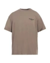 Represent Man T-shirt Khaki Size M Polyester, Lyocell, Elastane In Beige