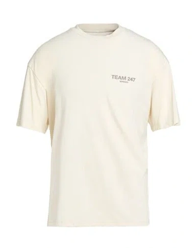 Represent Man T-shirt Ivory Size S Polyester, Lyocell, Elastane In White