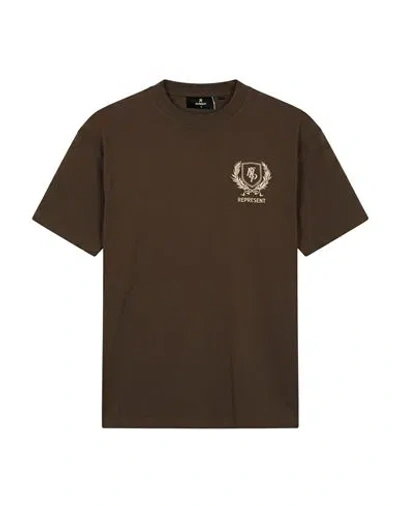 Represent Man T-shirt Khaki Size S Cotton In Brown