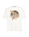 Represent White Crew Neck T-shirt With Graphic Print On Front And Back In Cotton Man In White