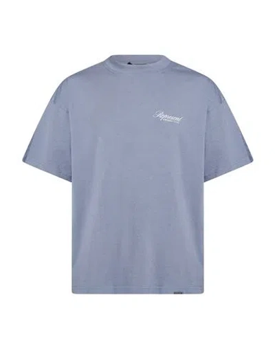 Represent Man T-shirt Slate Blue Size S Cotton