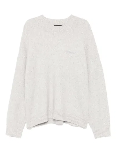 Represent Marled-knit Jumper In Grey
