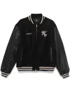 Represent Mascot Wool Varsity Bomber Jacket In Black