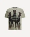 Represent Sage Green Cotton Thoroughbred T-shirt In Gray