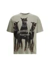 Represent Sage Green Cotton Thoroughbred T-shirt In Green