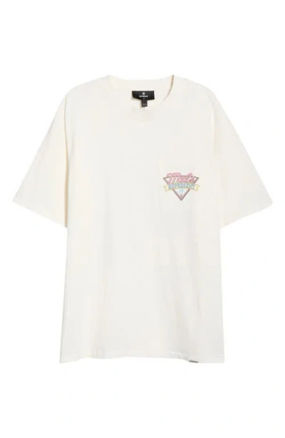 Represent Mel's Diner Cotton Pocket T-shirt In White