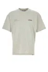 Represent Melange Grey Cotton T-shirt In White